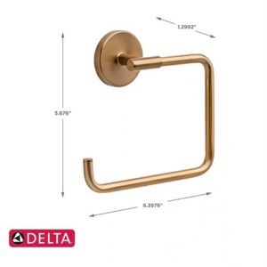 Delta Trinsic Open Towel Ring in Champagne Bronze